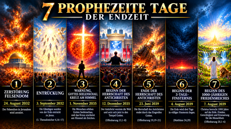 7 prophezeite Tage der Endzeit – Neustart 2032